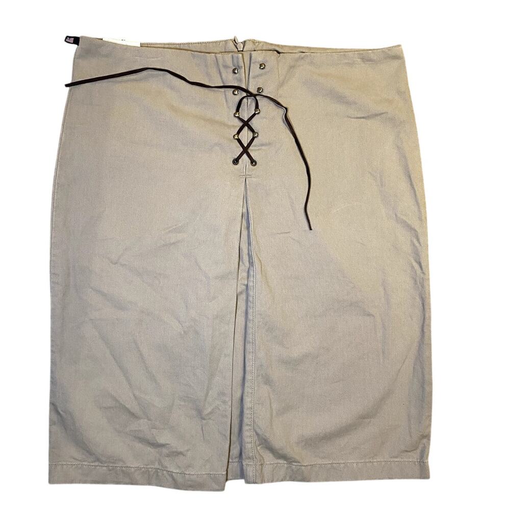 Ralph Lauren Polo Jeans Co. Tan Lace Skirt - Size 12 - Picture 2 of 9